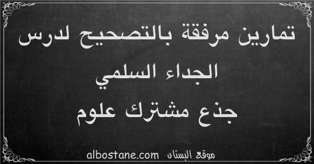 تمارين وحلول حول الجداء السلمي جذع مشترك علمي وتكنولوجي